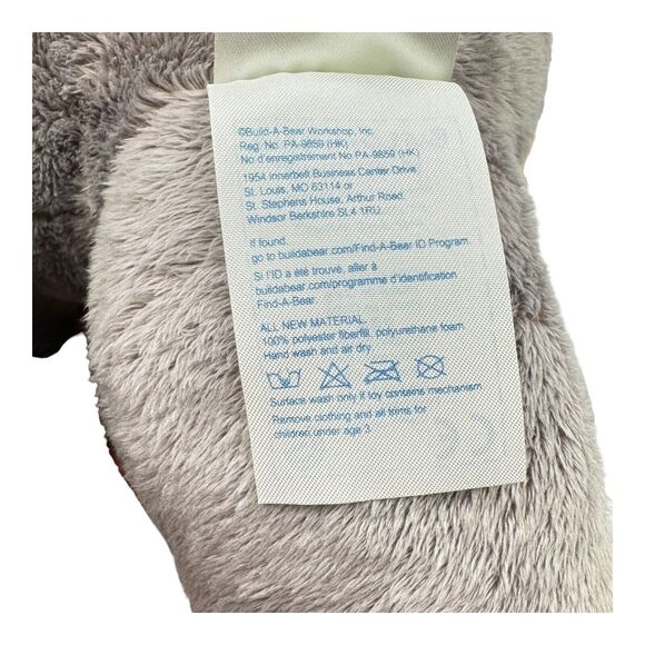 Build a Bear Plush Asian Elephant No Tusks Stuffed Animal Toy RETIRED 2014 HTF - Picture 13 of 16